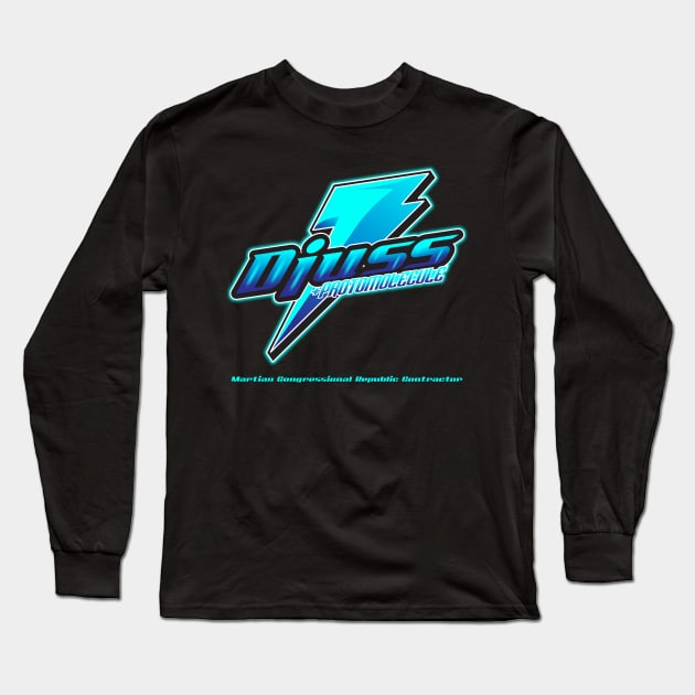 DJUSS WITH PROTOMOLECULE Long Sleeve T-Shirt by KARMADESIGNER T-SHIRT SHOP